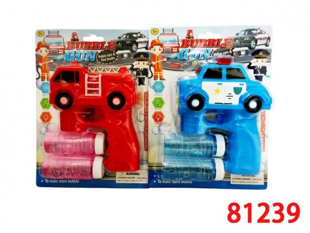 電動警車泡泡槍